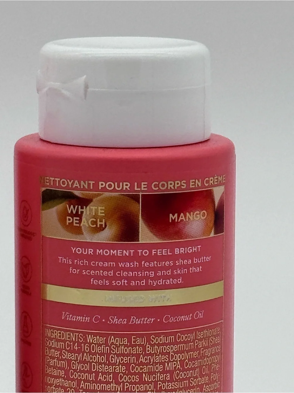 Victoria’s Secret White Peach Mango Feel Bright Body Lotion & Body Wash NWT